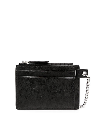 Maison Kitsuné pebbled-effect leather cardholder outlook