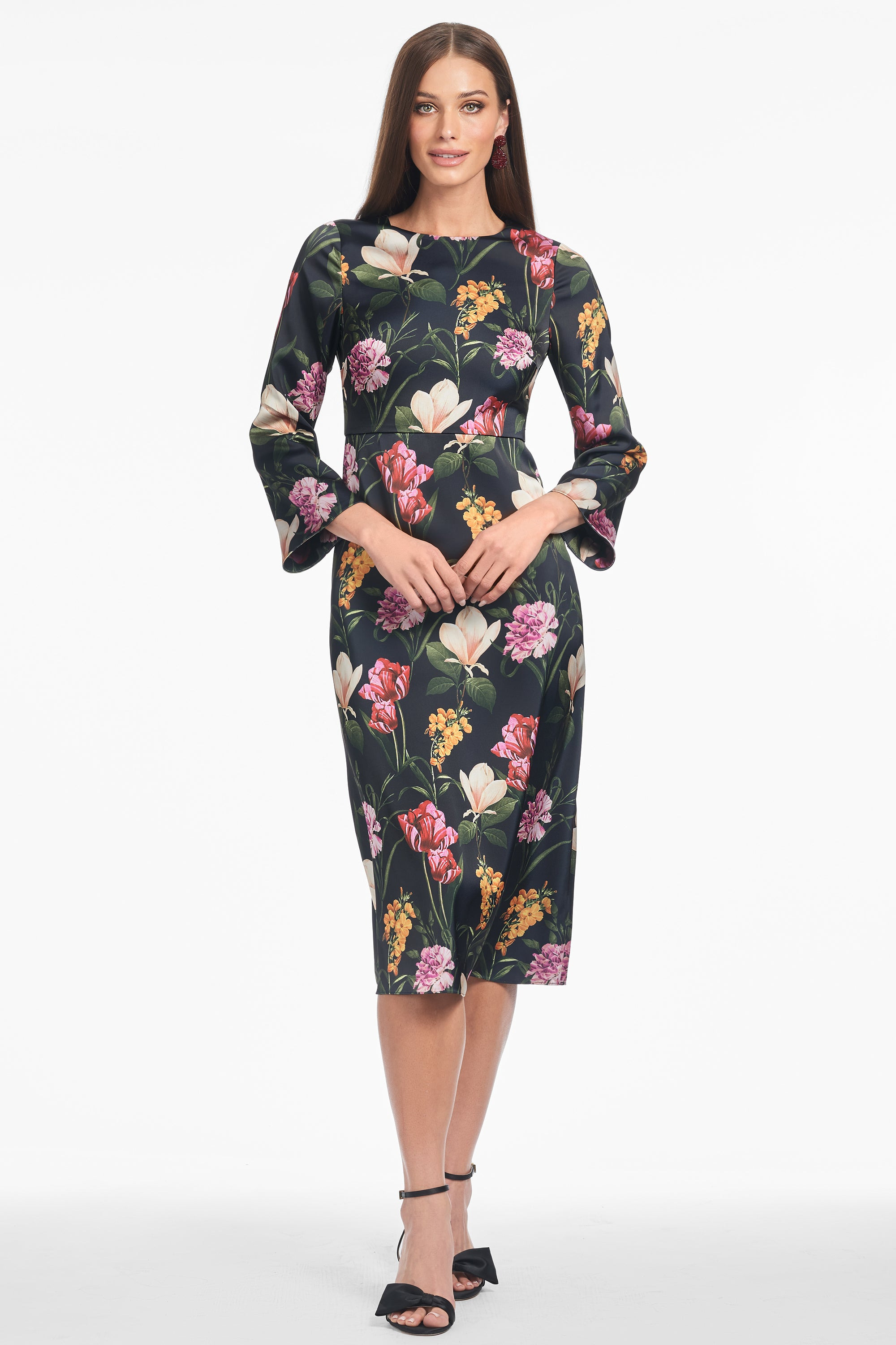 ALEXA DRESS - DARK MIDNIGHT GARDEN - 3