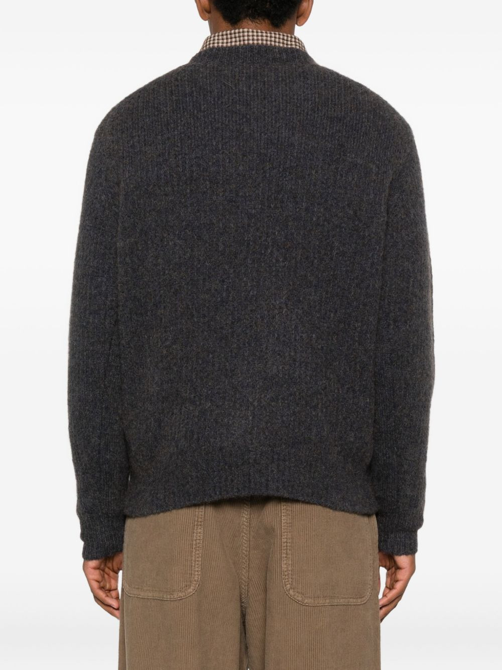 ribbed crew-neck sweater - 4