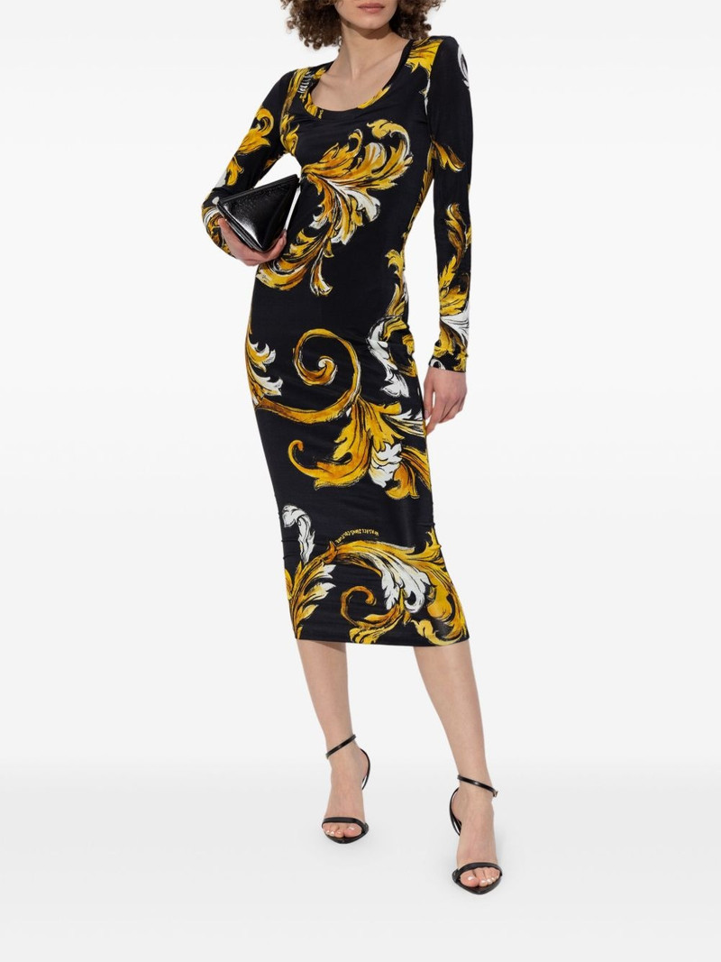 VERSACE JEANS COUTURE Barocco midi dress outlook