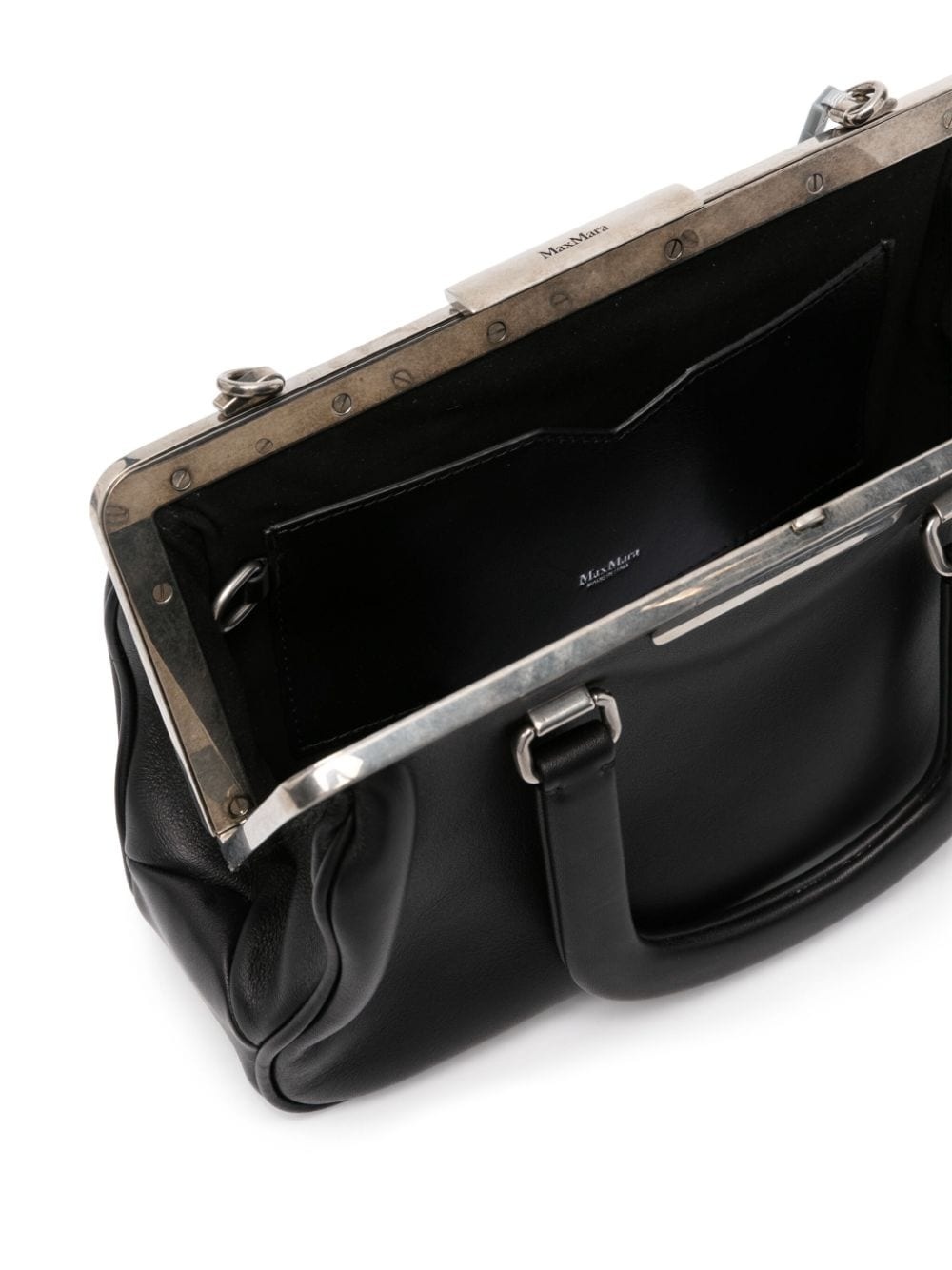 small leather tote bag - 5