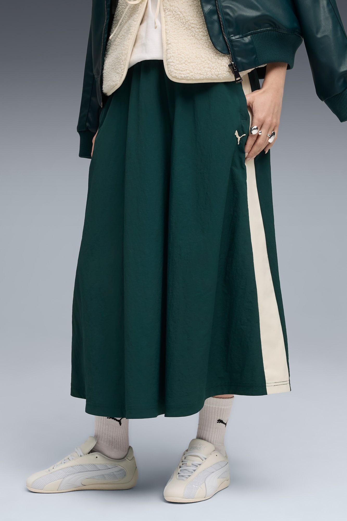 T7 Woven Midi Skirt Women - 3