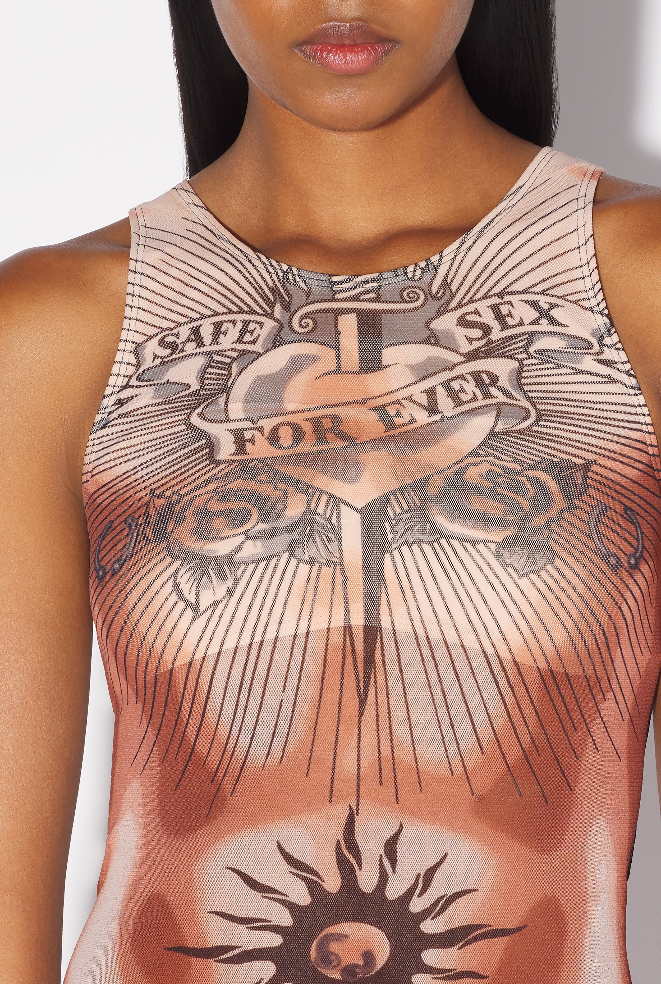 THE SAFE SEX TATTOO TANK TOP - 4