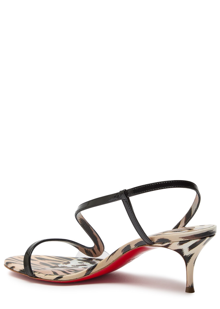 Christian Louboutin Rosalie 55 Cheetah-print Patent Leather Sandals - 2