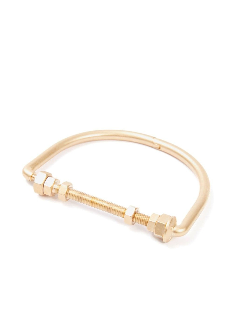 Maison Margiela matte screw-detail bracelet outlook