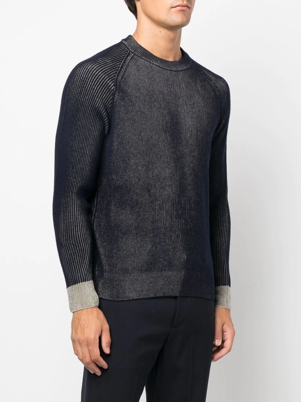 round-neck knit jumper - 3