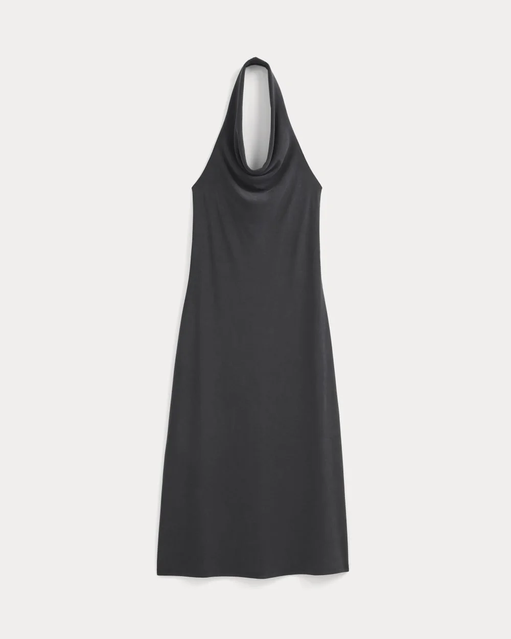 COWLNECK HALTER DRESS IN BUTTERKNIT - 1