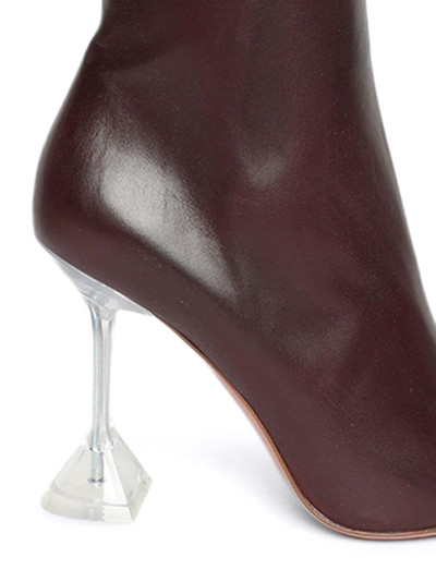 Amina Muaddi Giorgia 95mm leather boots outlook