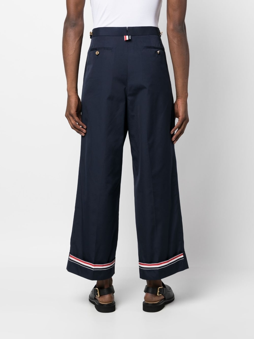 RWB-stripe tailored trousers - 4
