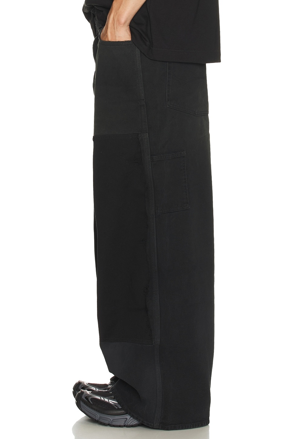 Ripped Off Baggy Pants - 4