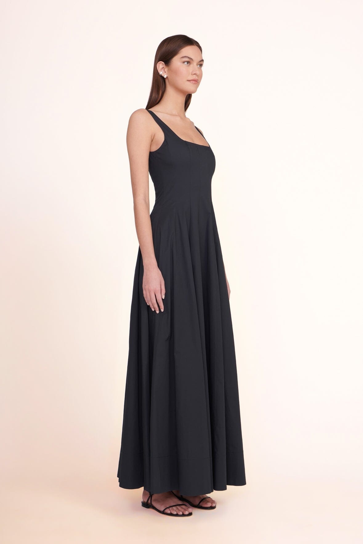 STAUD WELLS MAXI DRESS BLACK - 3