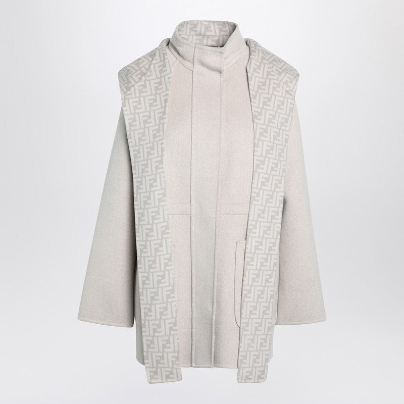 Fendi Sand-Colored Wool Blend Parka Blouson Women - 1