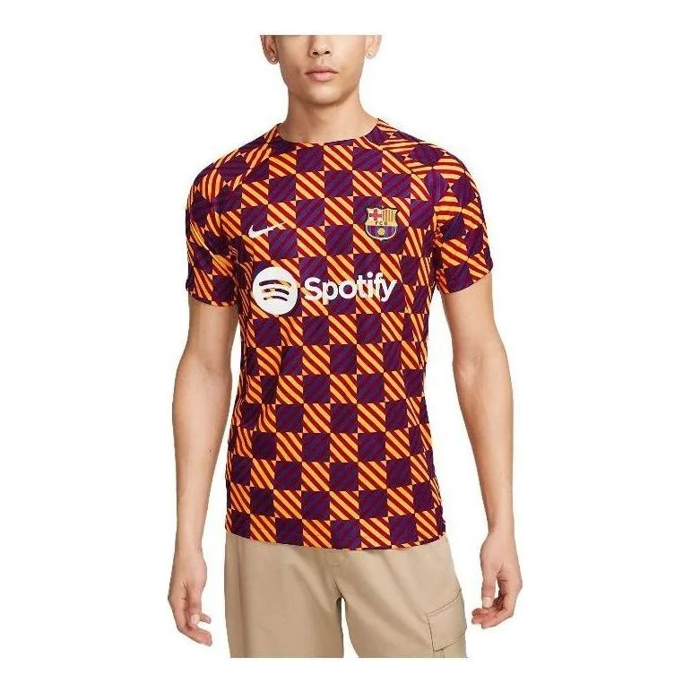 Nike Barcelona FC Pre Match Soccer Jersey 'Orange' DR4902-729 - 1
