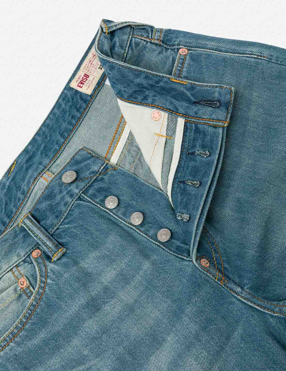 Floral Daicock Embroidery Regular Fit Denim Shorts - 8