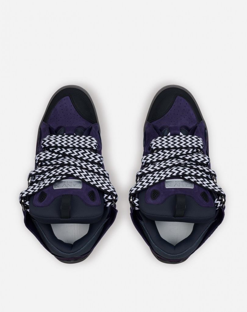 LEATHER CURB SNEAKERS - 3