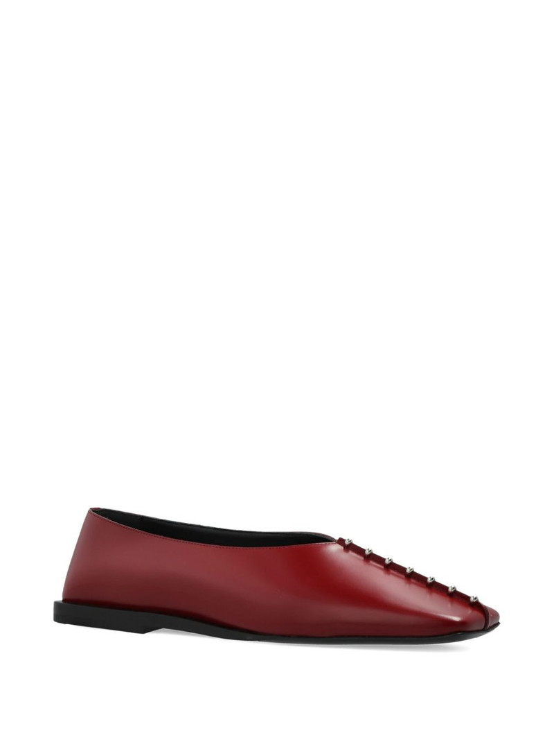 Jil Sander stud-detail ballet flats outlook