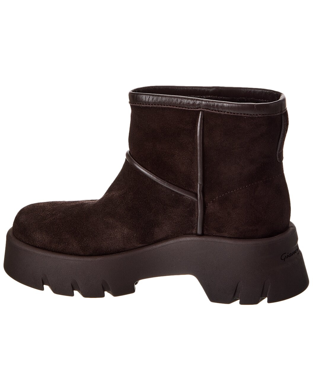 Gianvito Rossi Suede Platform Bootie - 2