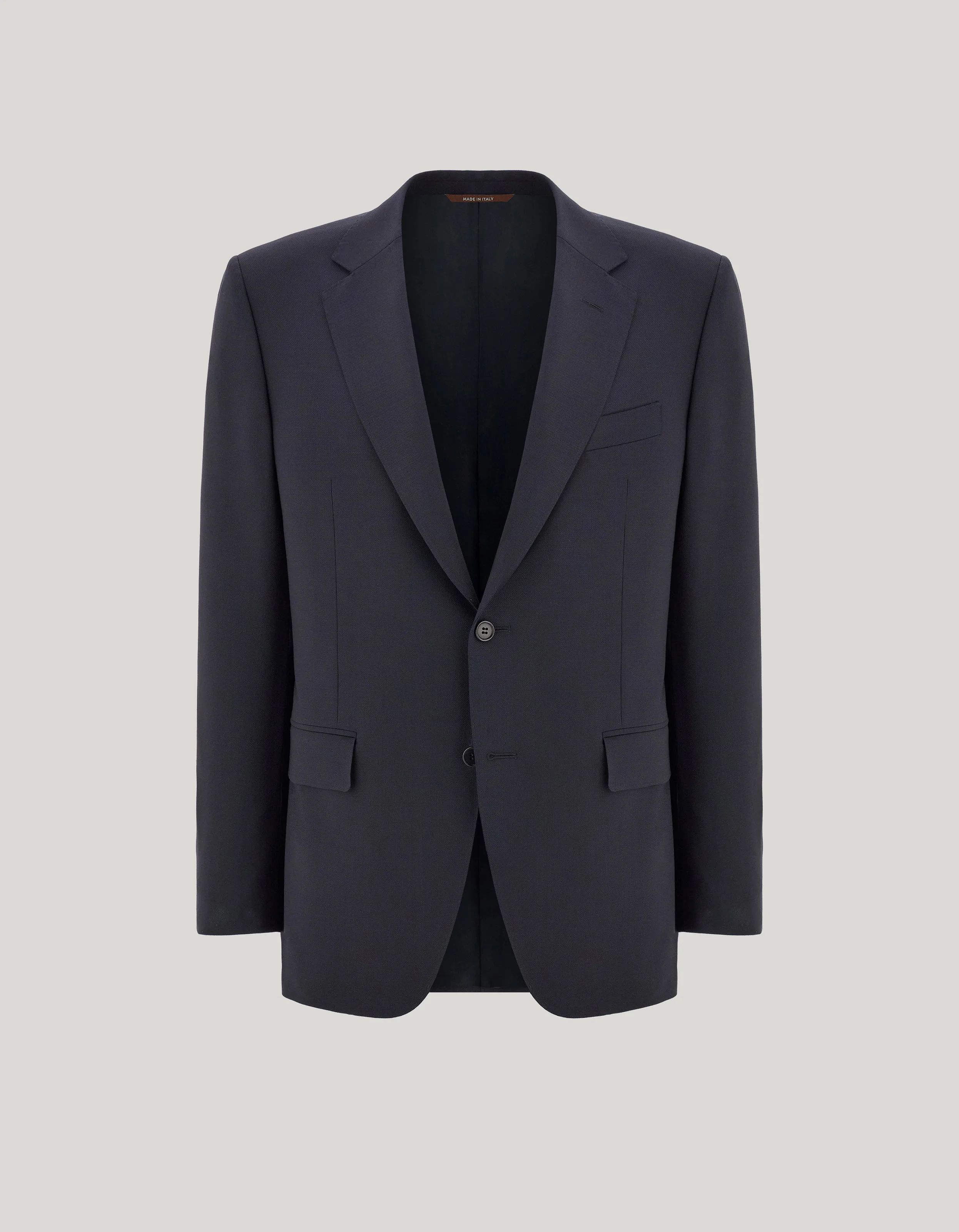 BLUE PURE WOOL BLAZER - 1