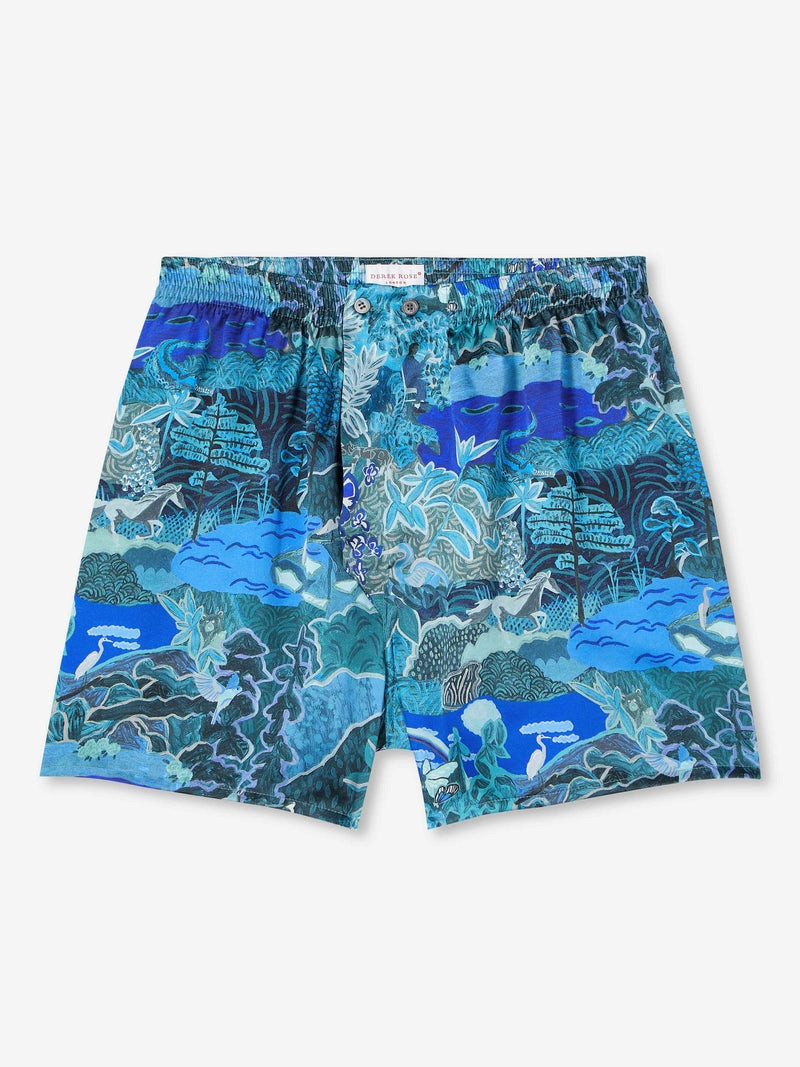 Men's Classic Fit Boxers Brindisi 86 Silk Satin Multi 1