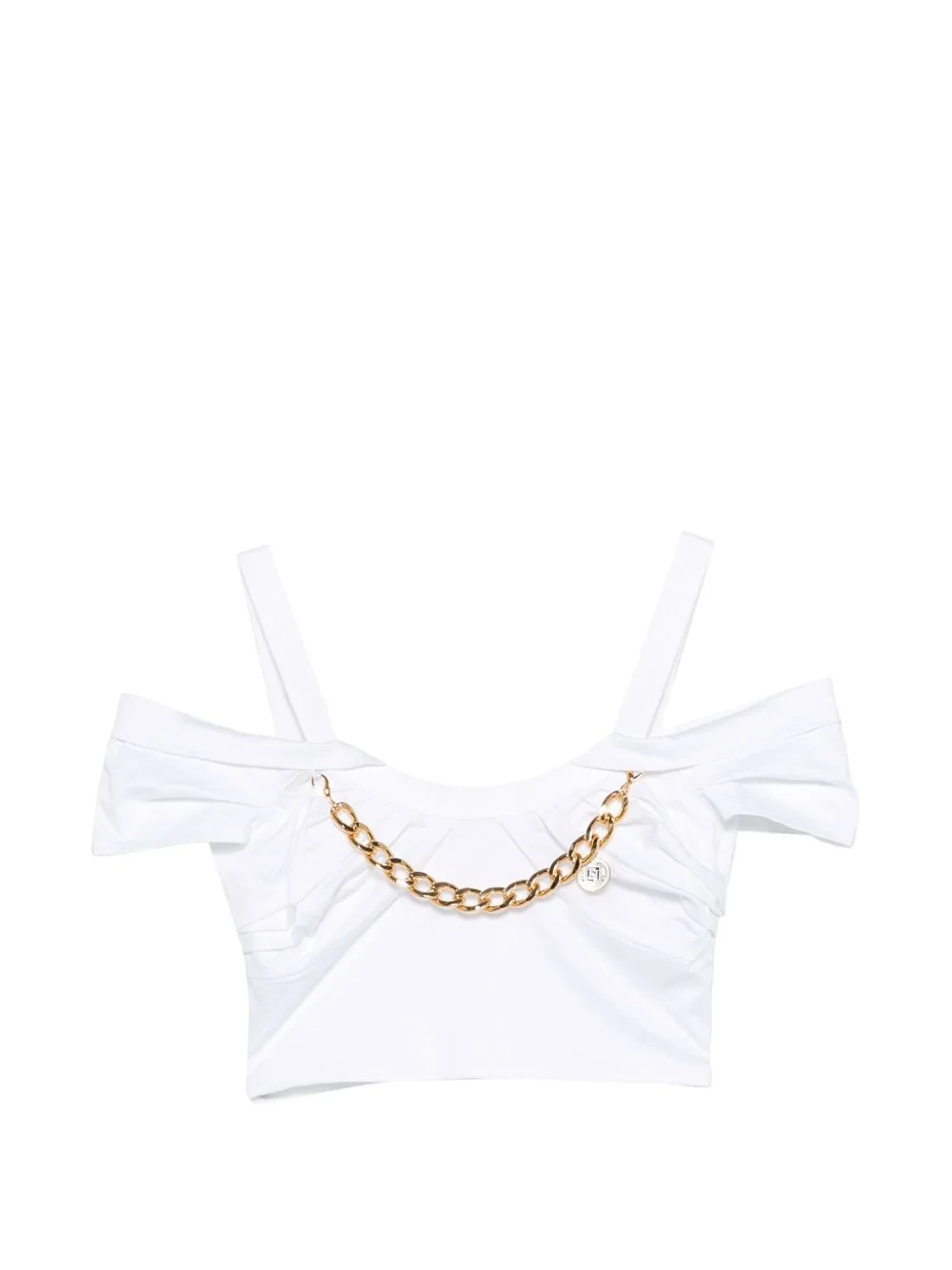 chain cold-shoulder top - 1