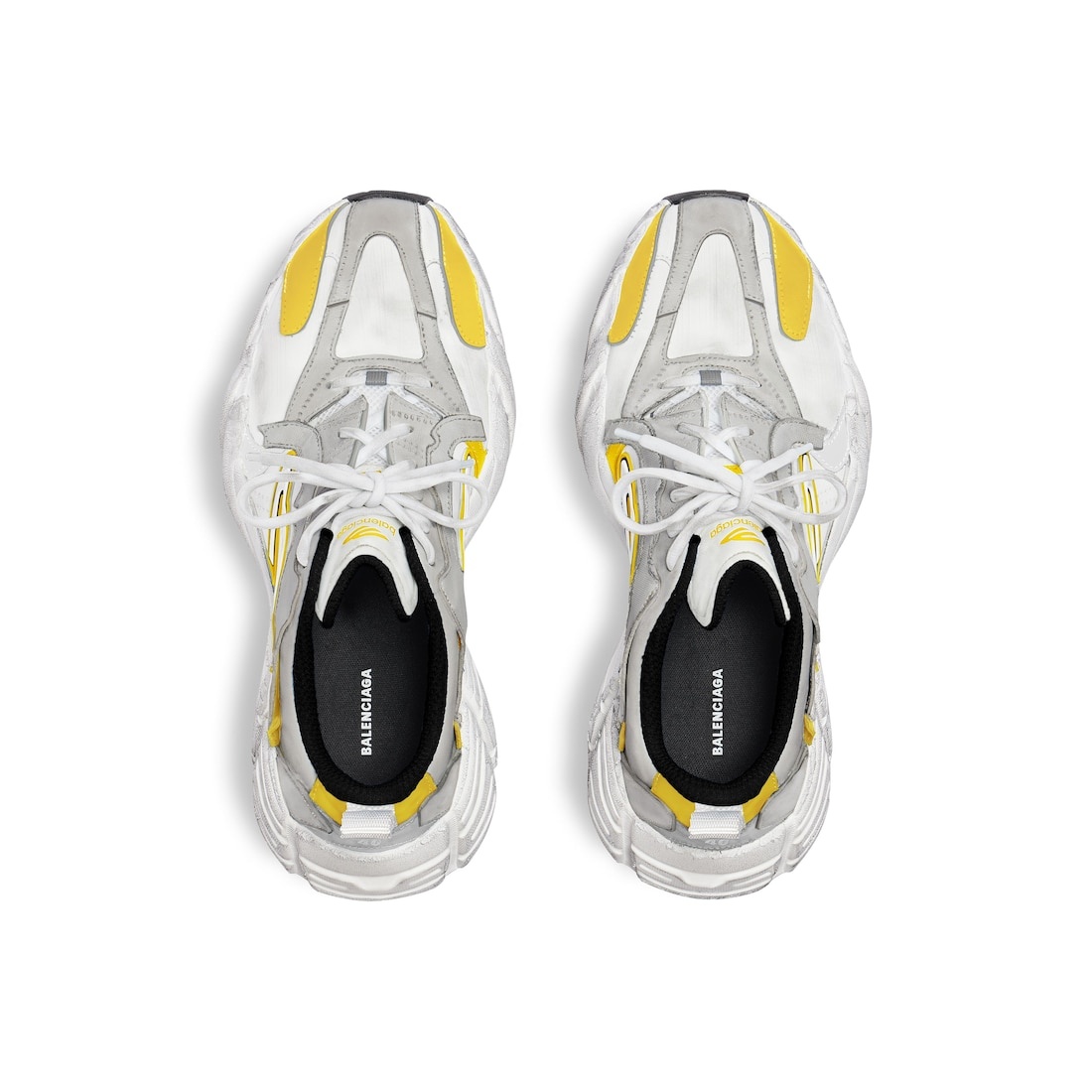 Men's Monday Shoe in Grey/white/yellow/black - 6
