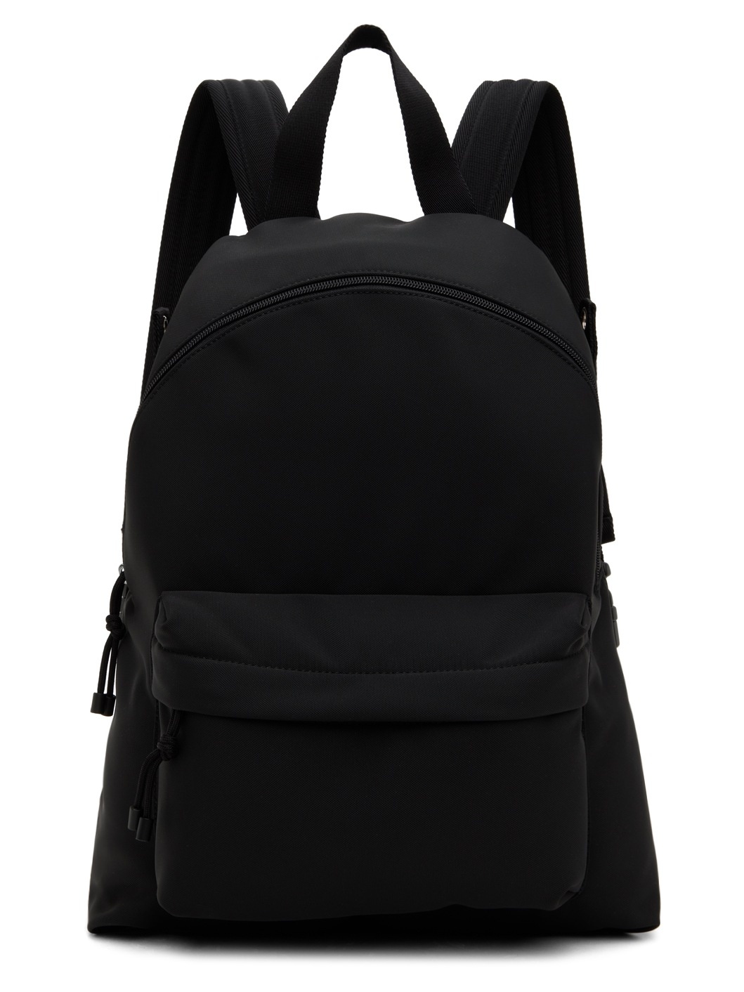 Black 'VLTN' Print Backpack - 1