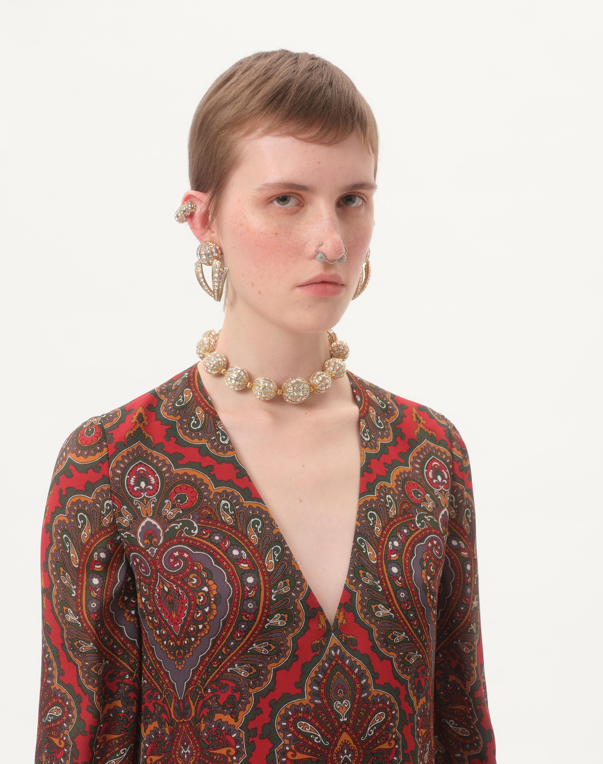 POETIQUE DES GOUTTES METAL AND SWAROVSKI® CRYSTAL NECKLACE - 2
