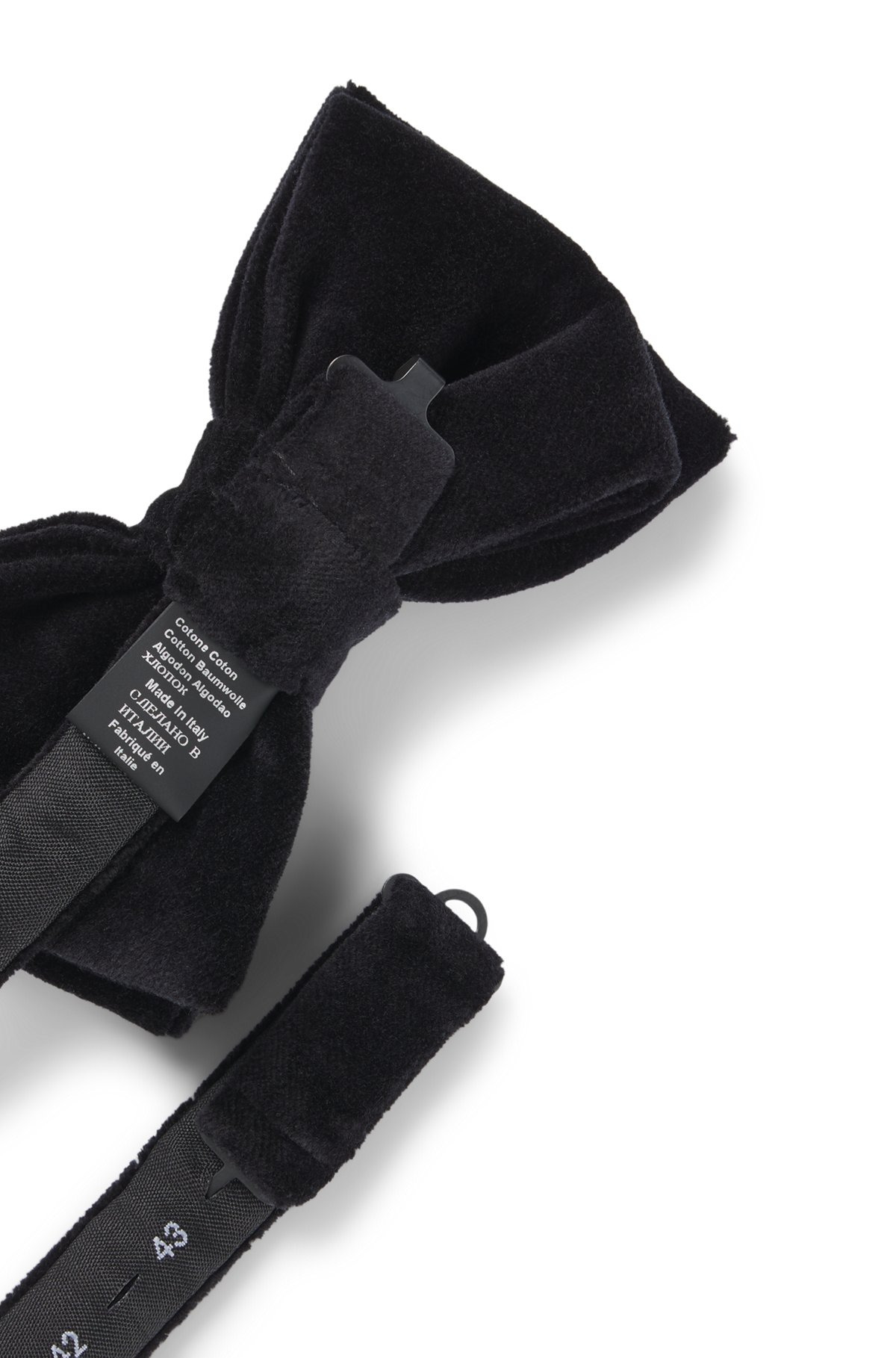 BOW TIE IN COTTON VELVET JACQUARD - 5