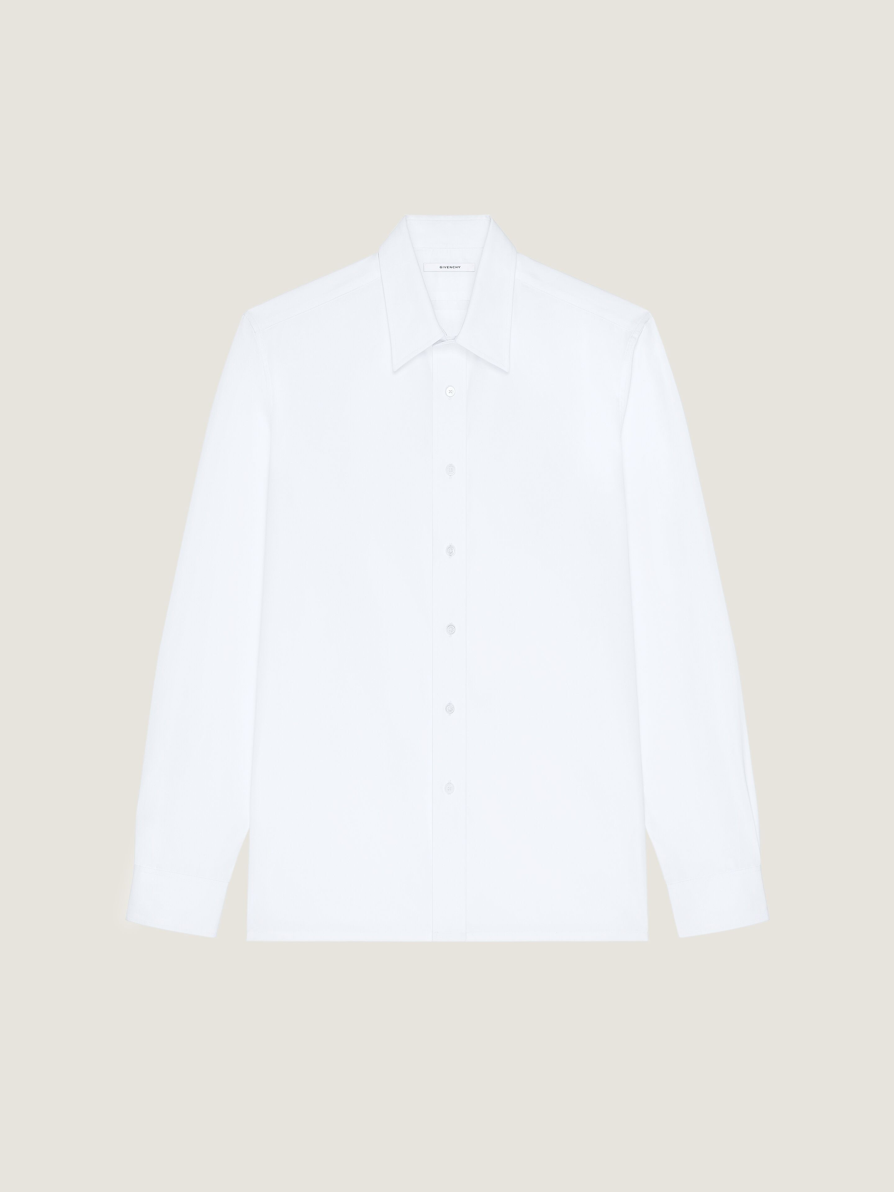 SHIRT IN POPLIN WITH CLAPPERBOARD PRINT - 1