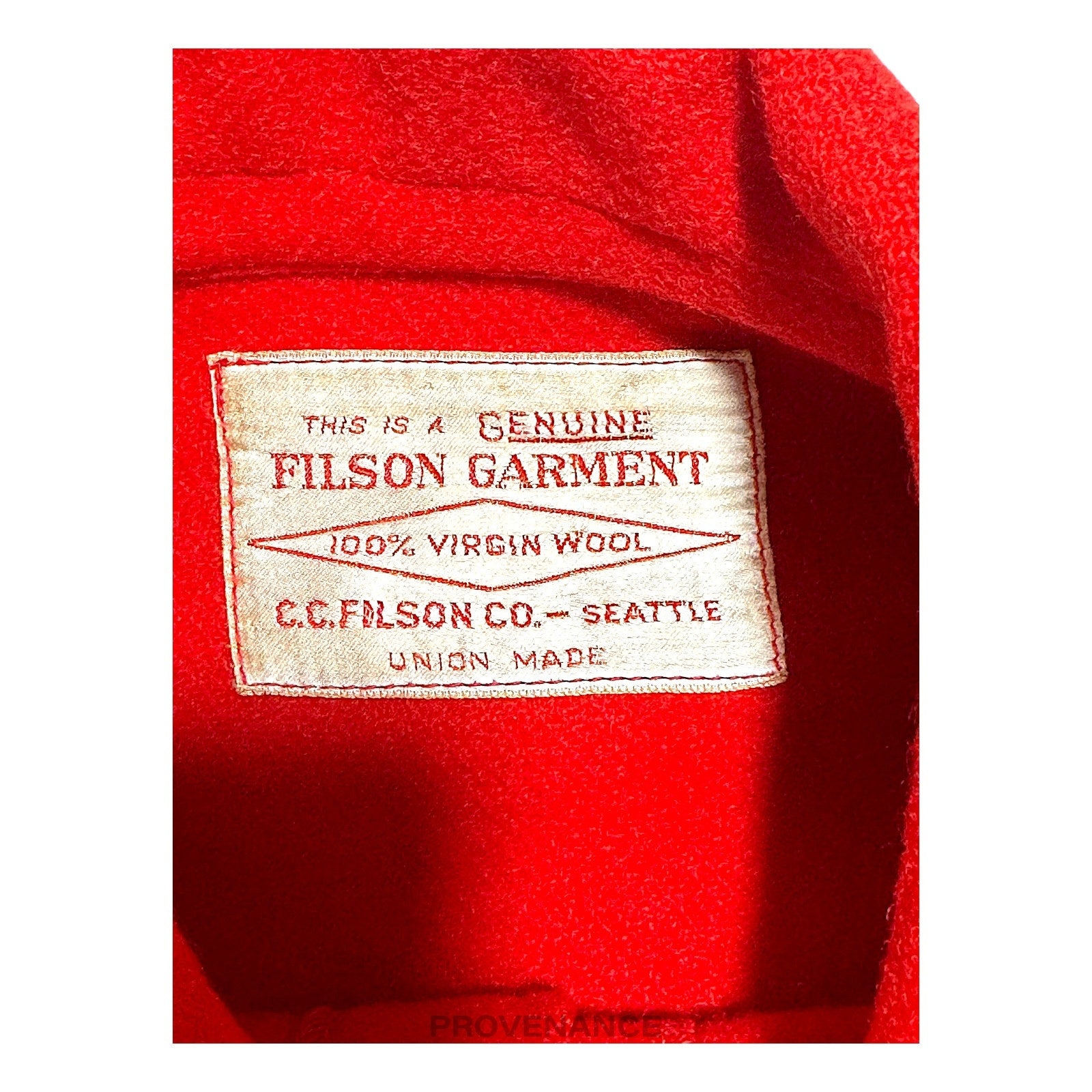 Filson Mackinaw Wool Cruiser Jacket - Scarlet Red 38 S - 7
