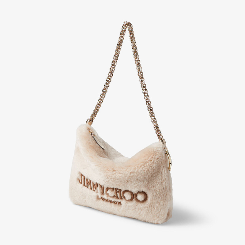 JIMMY CHOO Callie Shoulder
Barley Shearling Shoulder Bag with Jimmy Choo Embroidery outlook