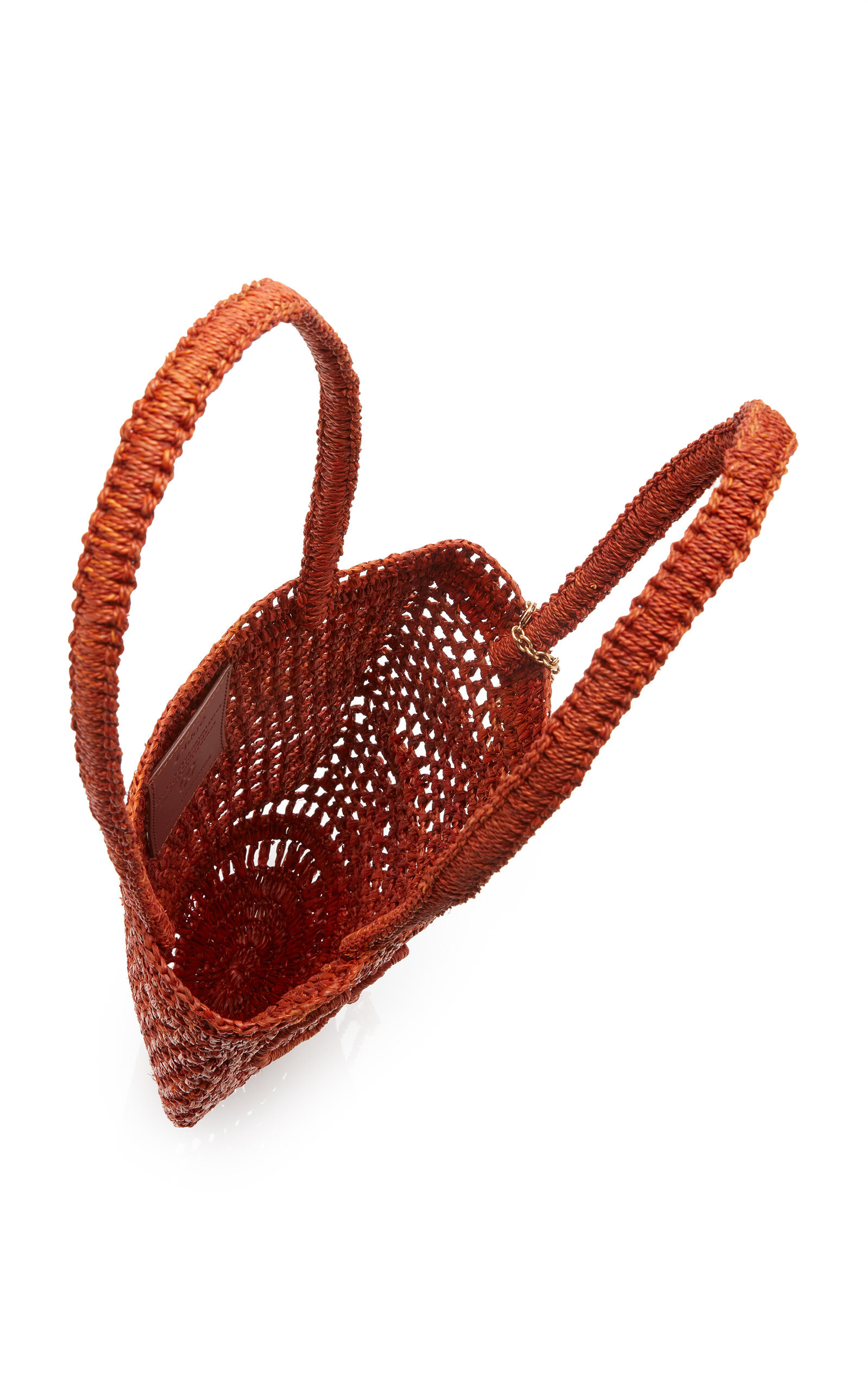 Woven Raffia Tote Bag brown - 5