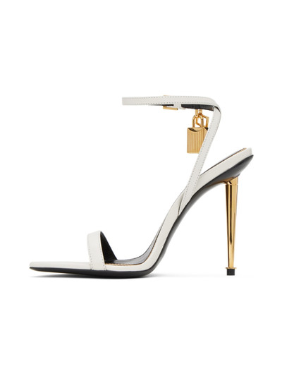 TOM FORD White Pointy Naked Sandals outlook