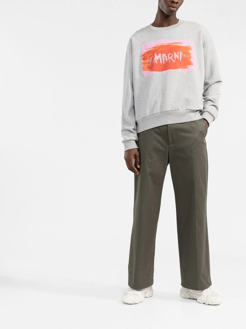 Marni logo-print sweatshirt outlook