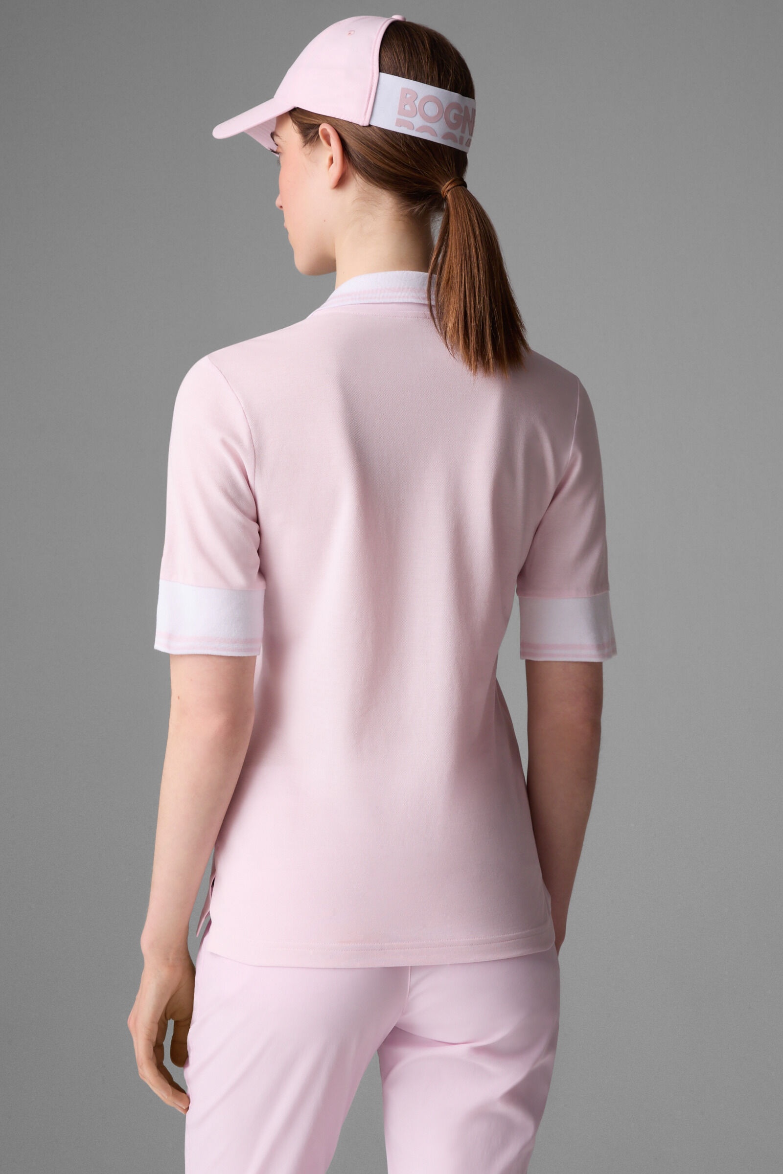 Elonie Functional polo shirt in Pink - 3