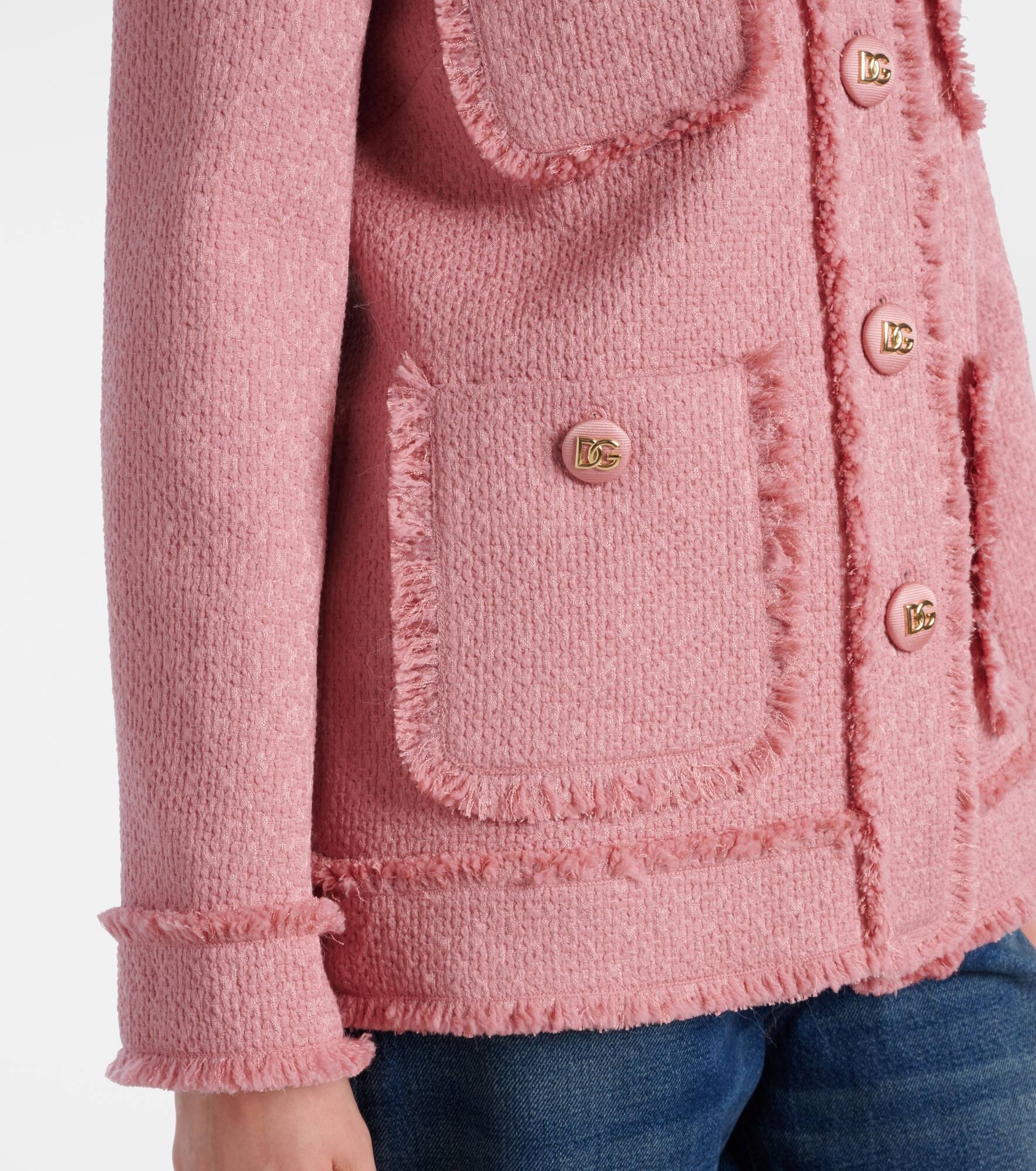 Raschel wool-blend tweed jacket - 5