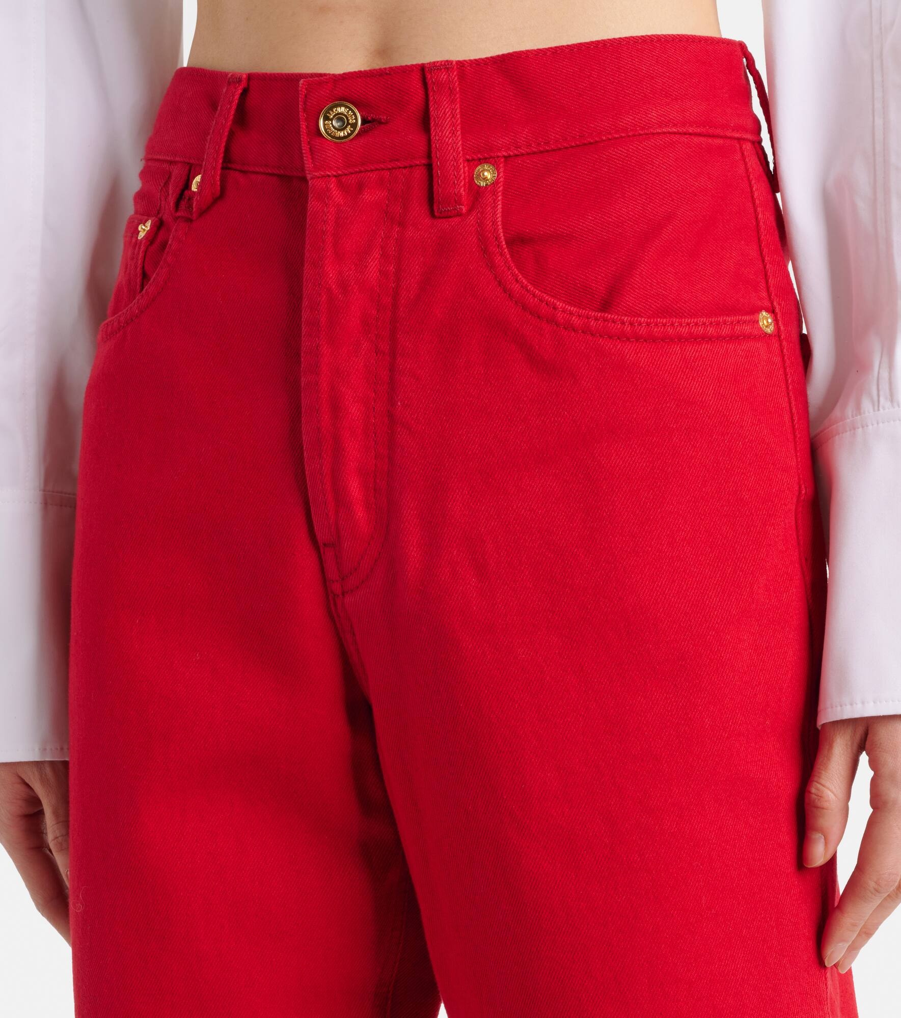 De-Nîmes high-rise straight jeans - 4