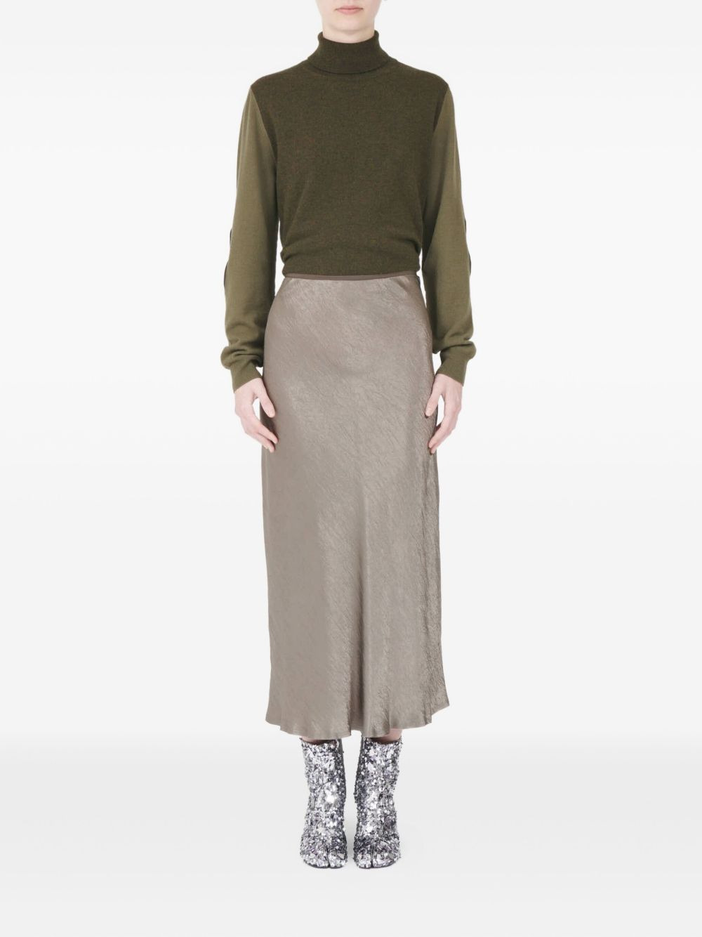 bias-cut midi skirt - 2