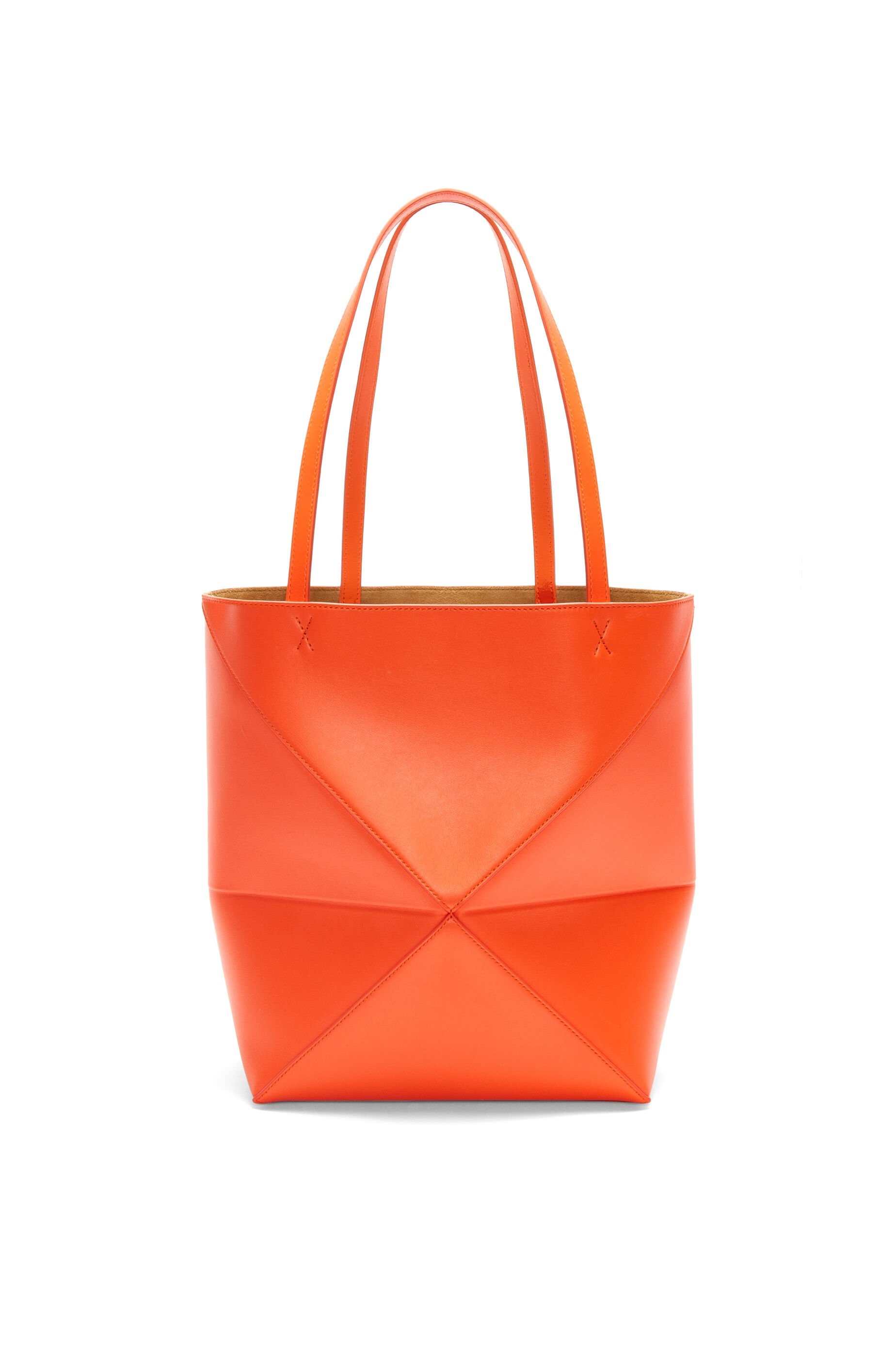 Puzzle Fold Tote in shiny calfskin - 6