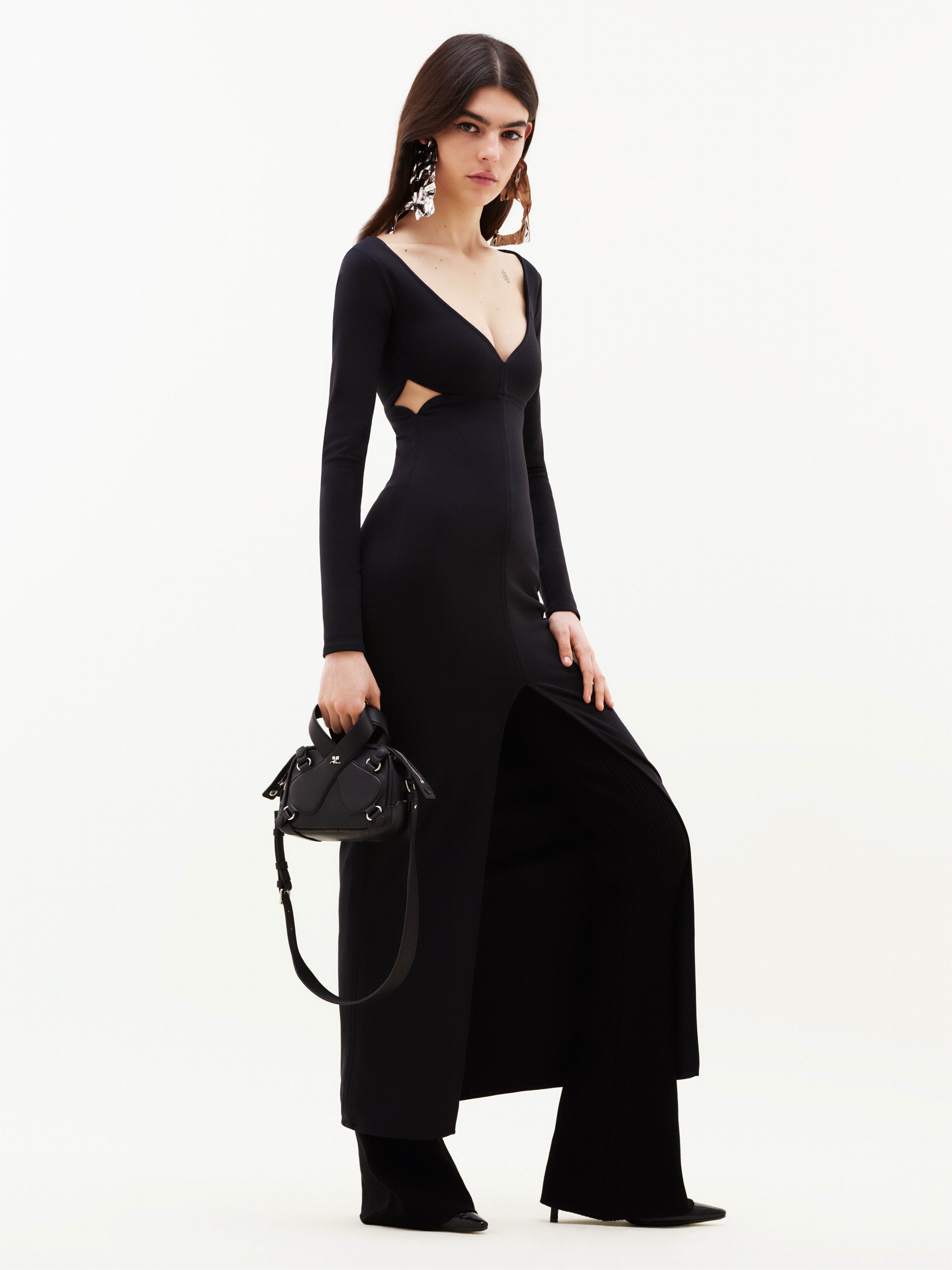 SWALLOW BREAST LONG SLEEVES MILANO DRESS - 3