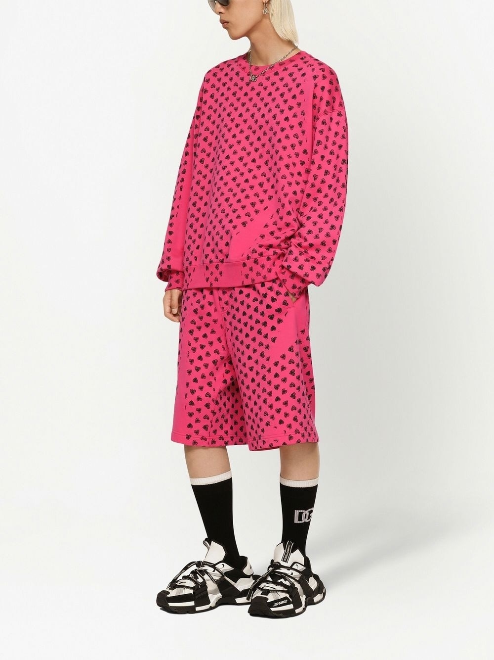 heart-print long-sleeve sweatshirt - 2