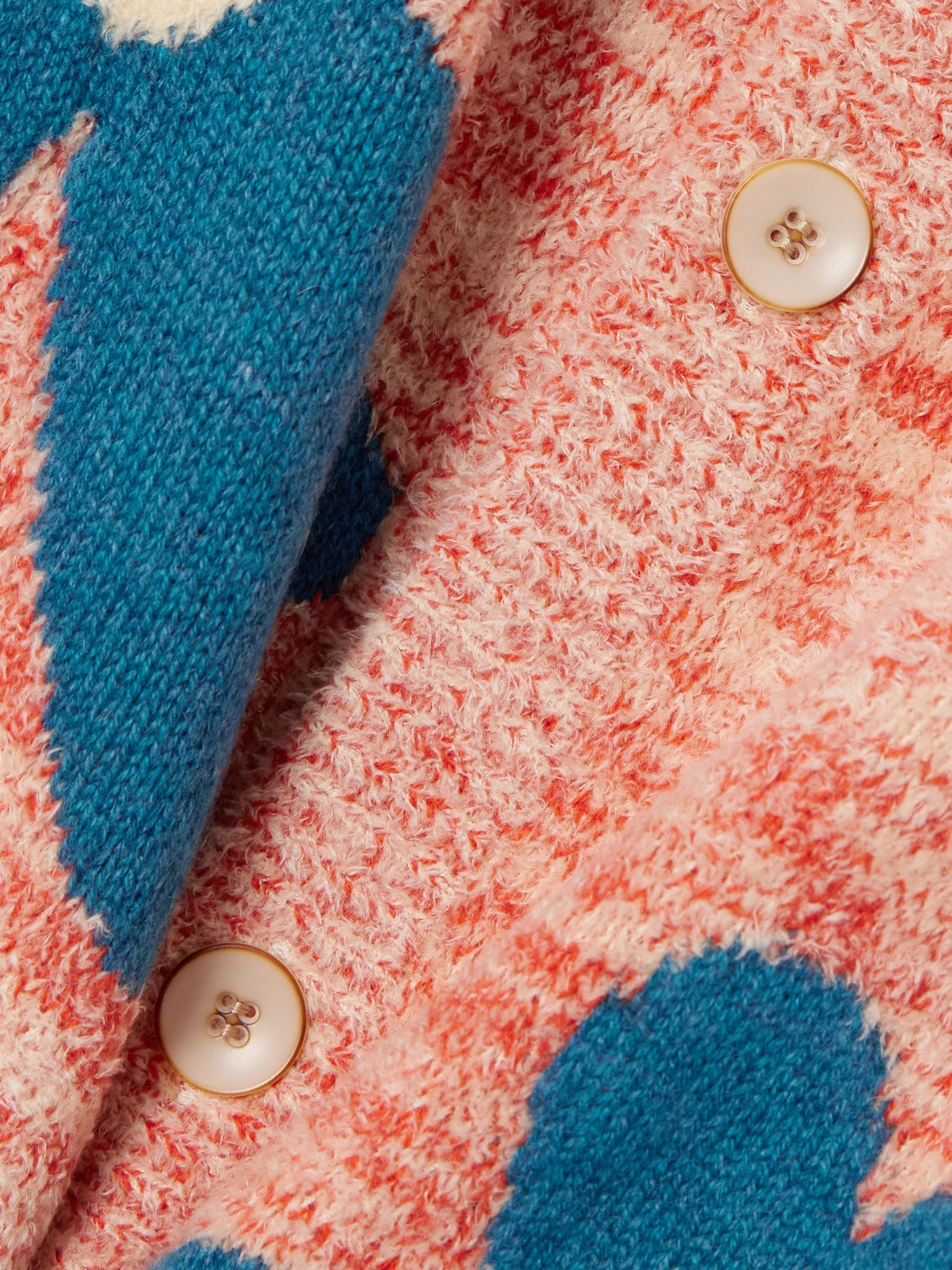 Floral Sun & Moon jacquard-knit cashmere-blend chenille cardigan Multi - 5
