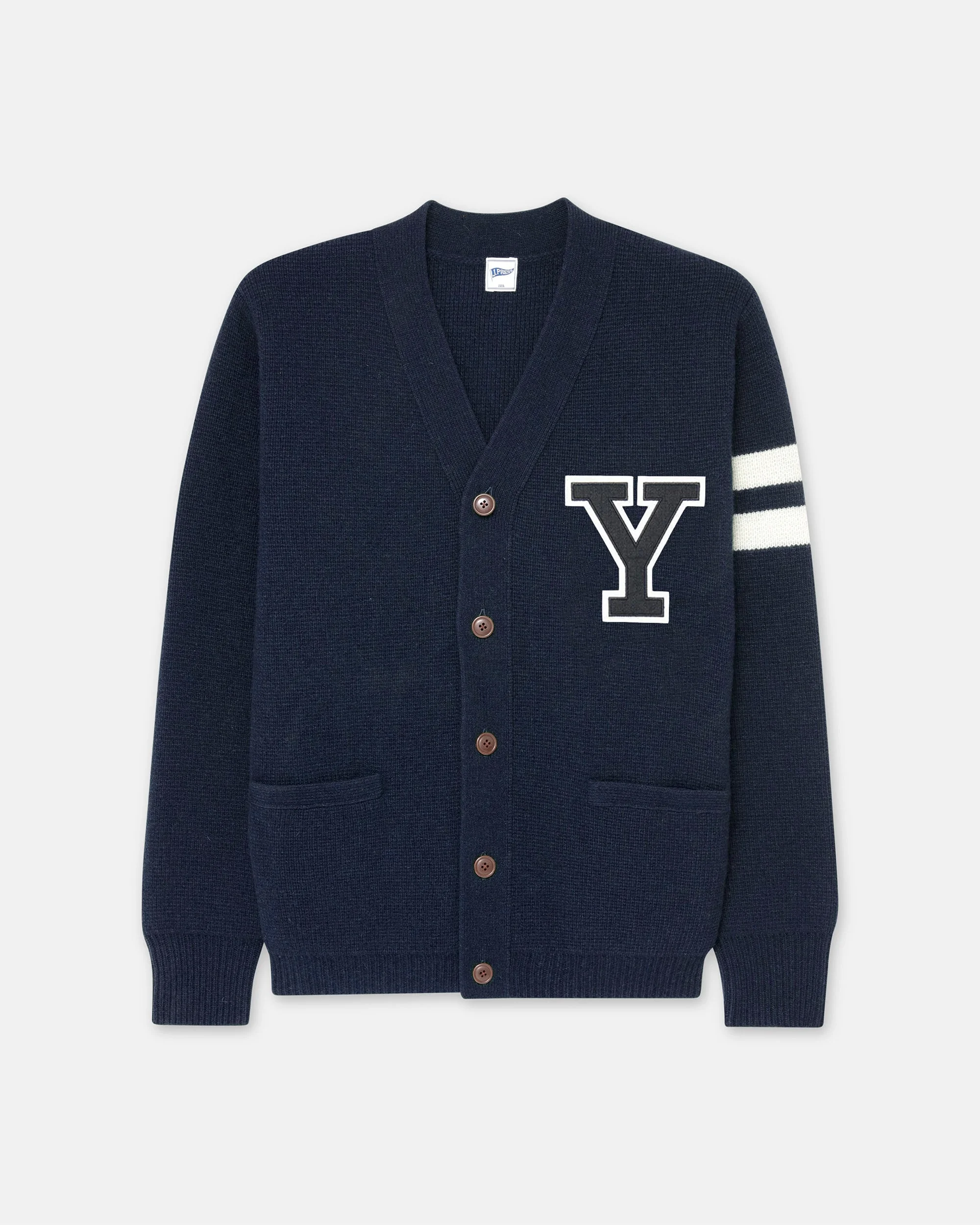 YALE WOOL VARSITY CARDIGAN - 1