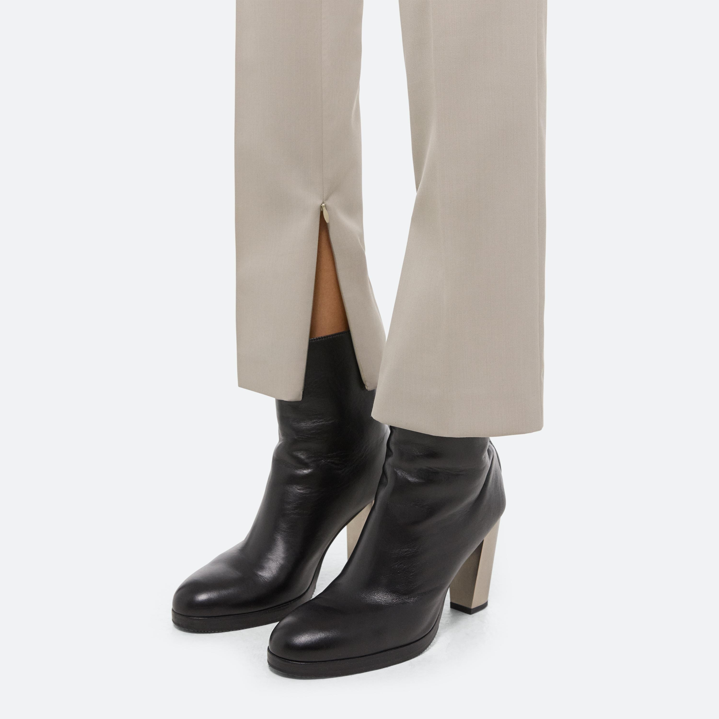 SLIM VIRGIN WOOL TROUSER - 6
