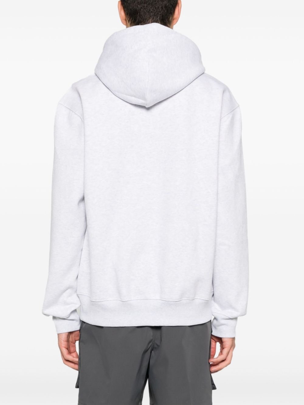 logo-embroidered hoodie - 8