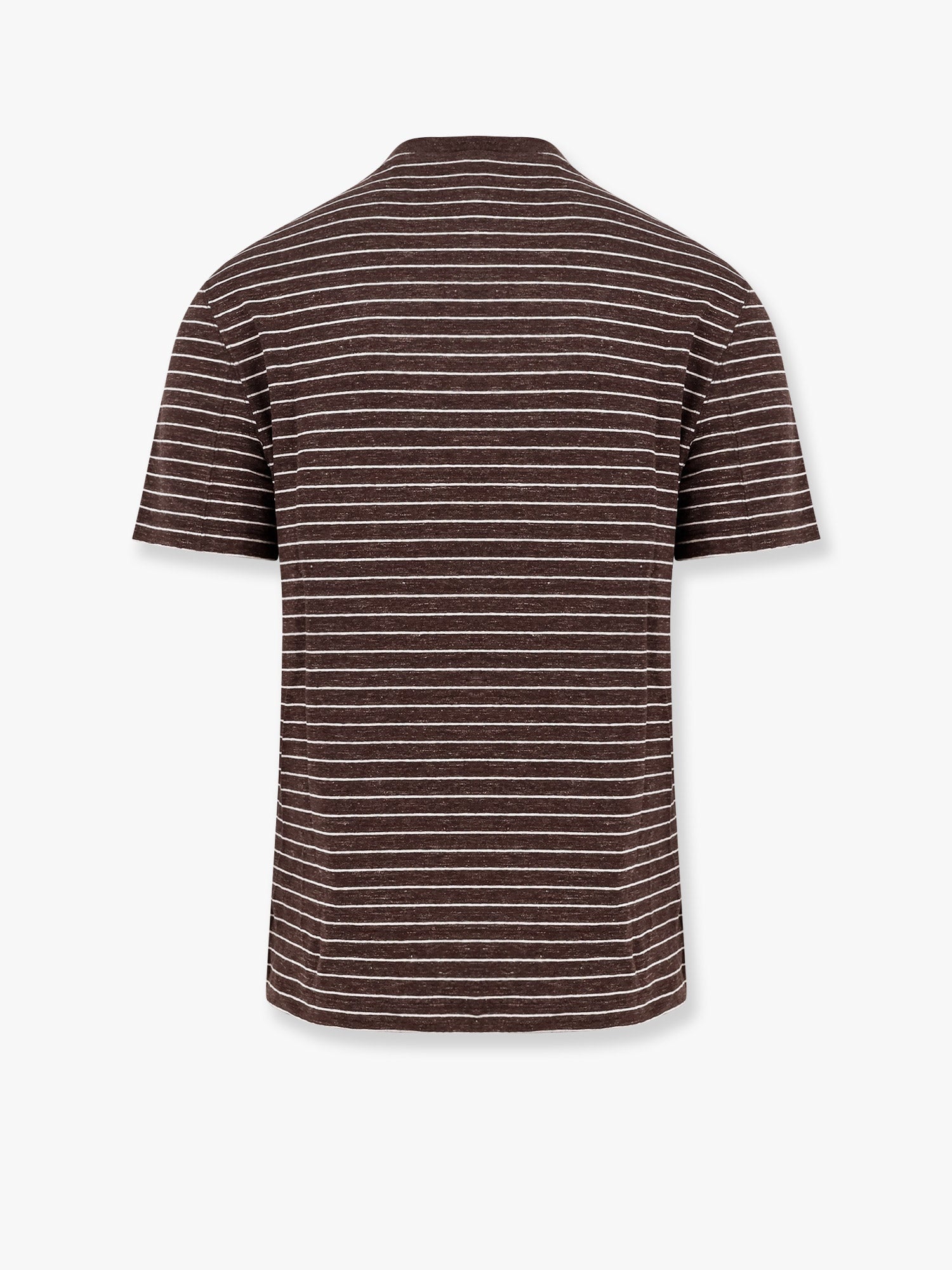 Brunello Cucinelli Striped linen stretch jersey t-shirt