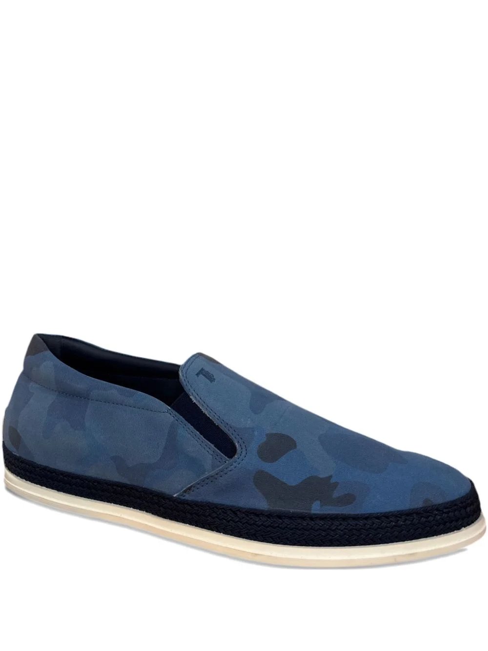 camouflage-print slip-on loafers - 1