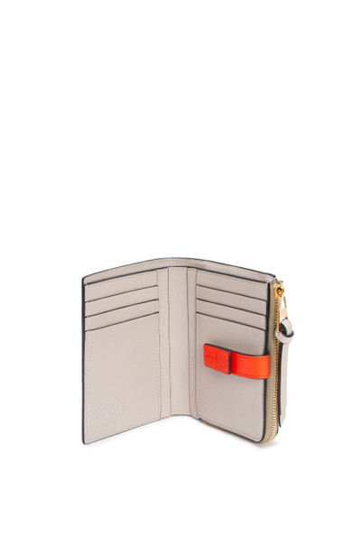 Loewe Slim zip bifold wallet in soft grained calfskin outlook