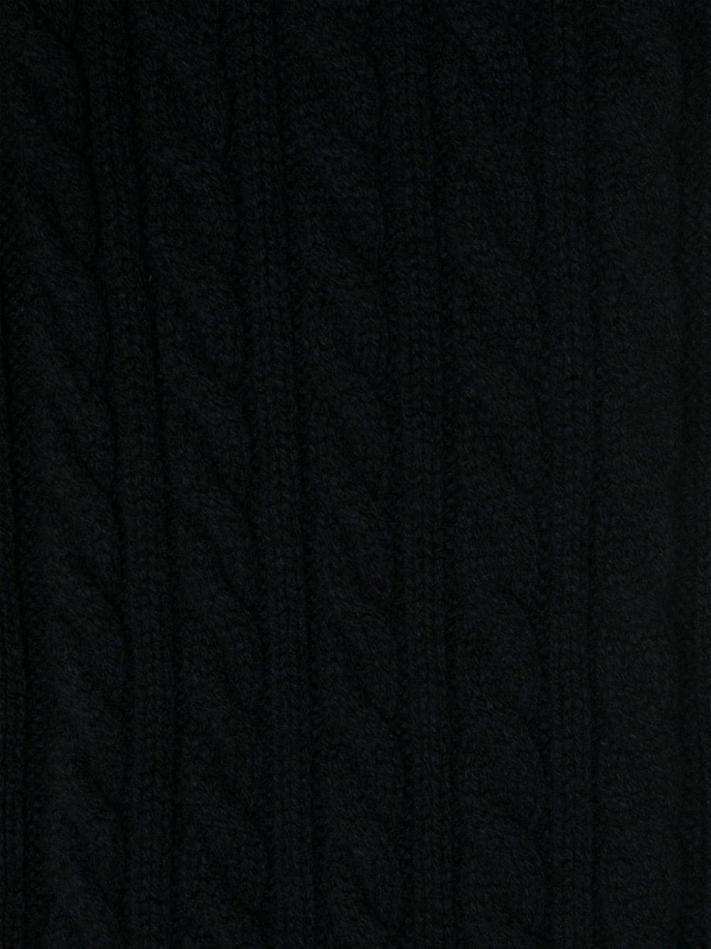 cable-knit wool scarf - 2