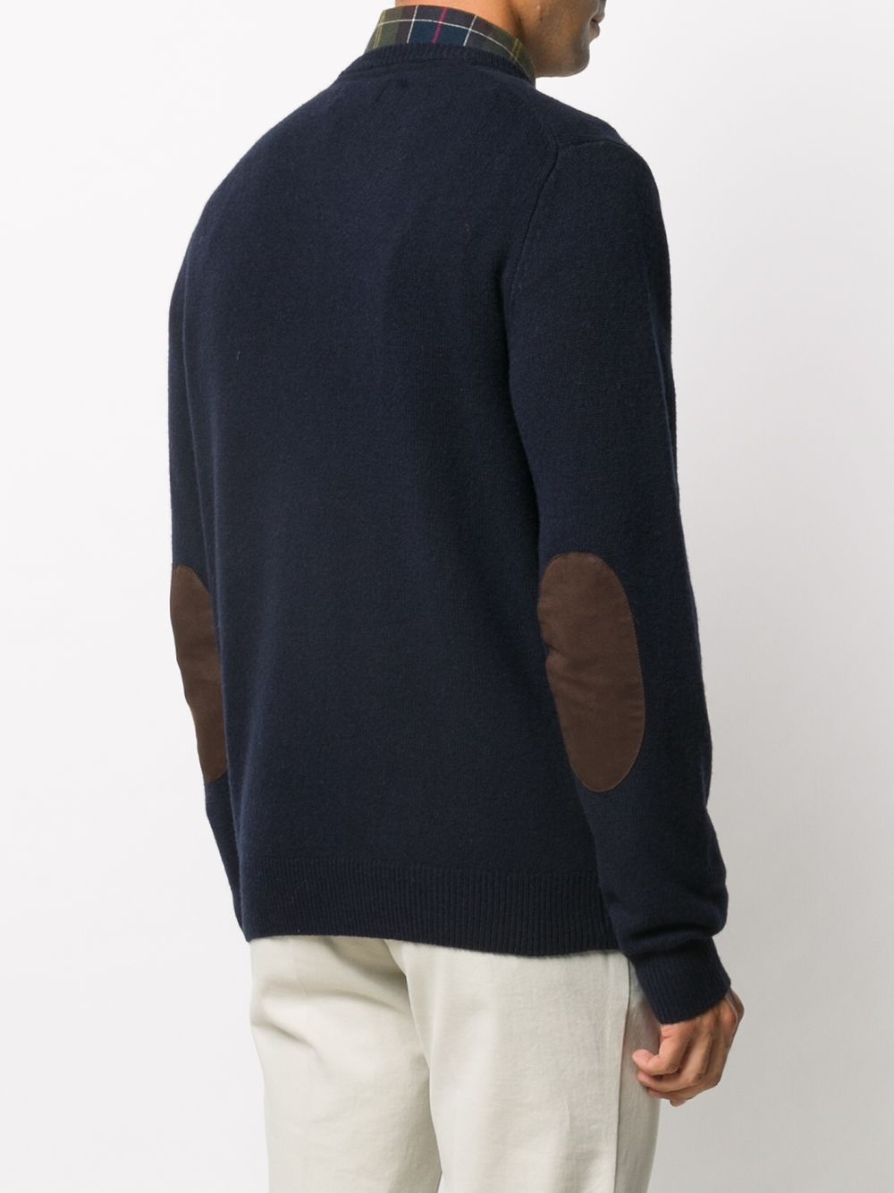 patch detail crew neck jumper - 4